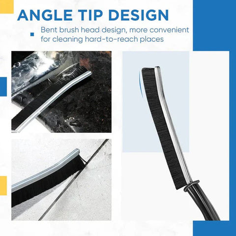 (PACK OF 4 ) Hard-Bristled Crevice Cleaning Brush