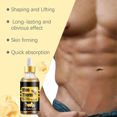 Chest Fat Bee Venom Gynecomastia Heating Oil ( 🔥 30-ML BIG PACK 🔥)