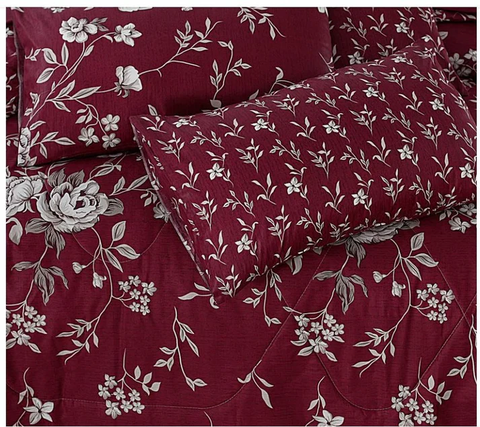 7 Pcs Quilted Comforter Set 353